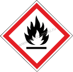 GHS002 !   / Dangerous! Flammable material