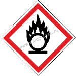GHS003 !  / Dangerous! Oxidizing substance
