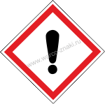 GHS007 !   / Dangerous! Other hazards