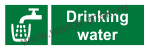 Drinking water (with text).  