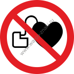       / No access for people with active implanted cardiac devices