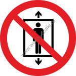 P027        / Do not use this lift for people