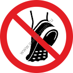 P035      / Do not wear metalstudded footwear