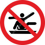     / Do not stretch out of toboggan