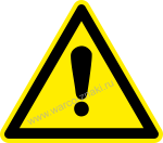 W001     / General warning sign