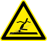 W048 !  / Warning! Shallow water (diving)