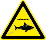 W054 !  / Warning! Sharks