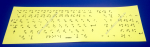 Комплект наклеек для клавиатур дублированные шрифтом Брайля