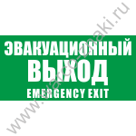 Эвакуационный выход. Emergency exit