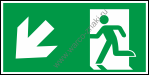 Эвакуационный выход слева вниз/ Emergency exit (left)