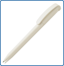 Ручка пластиковая шариковая, цвет белый