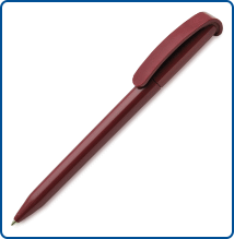 Ручка пластиковая шариковая, цвет темно бордовый