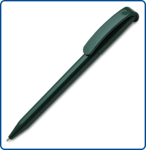 Ручка пластиковая шариковая, цвет темно зеленый