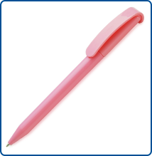 Ручка пластиковая шариковая, цвет темно розовый