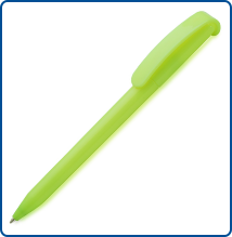 Ручка пластиковая шариковая, цвет флюоресцентный желтый