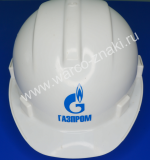 Наклейка на каску защитную для сотрудников энергетической компании Газпром