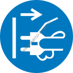 Отсоединить штекер от электрической розетки / Disconnect mains plug from electrical outlet