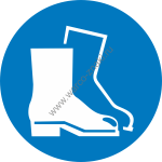 M008     / Wear safety footwear