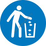 Используйте мусорное ведро / Use litter bin