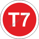 Буквенно-цифровое обозначение трубопровода пара (паропровод) Т7
