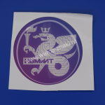 Объемные полимерные наклейки с логотипом