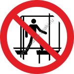 Не использовать недоделанные подмостки / Do not use this incomplete scaffold