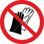 Не надевать перчатки / Do not wear gloves