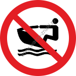 Запрещено использование индивидуального водного транспорта / No personal water craft