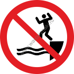 Не прыгать в воду / No jumping into water