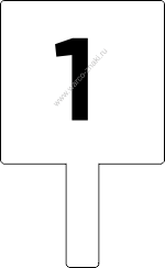 TRL 03 Многоразовый трафарет на ручке с цифрой 