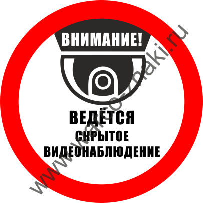 Картинка ведется скрытое видеонаблюдение