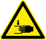 W024 Возможно травмирование рук / Crushing of hands