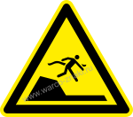 Осторожно! Возможно падение в бассейн для плавания или отдыха / Warning! Sudden drop in swimming or leisure pools