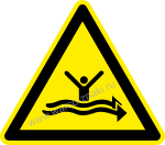 Осторожно! Сильные течения / Warning! Strong currents