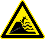 W066 !   / Warning! Deep shelving beach